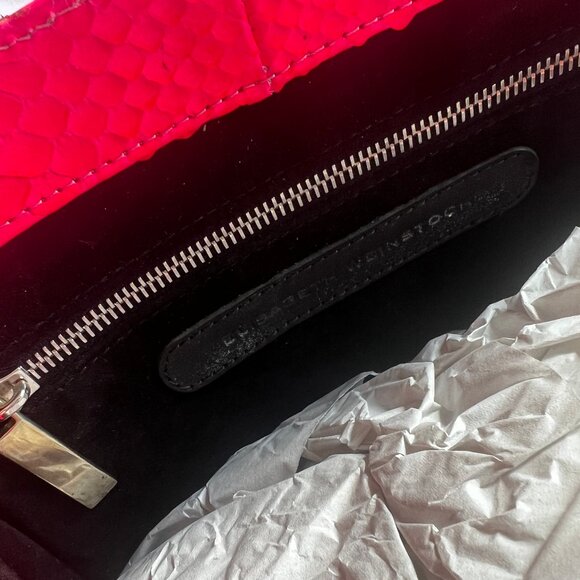 Elisabeth Weinstock Snakeskin Qatar Clutch
